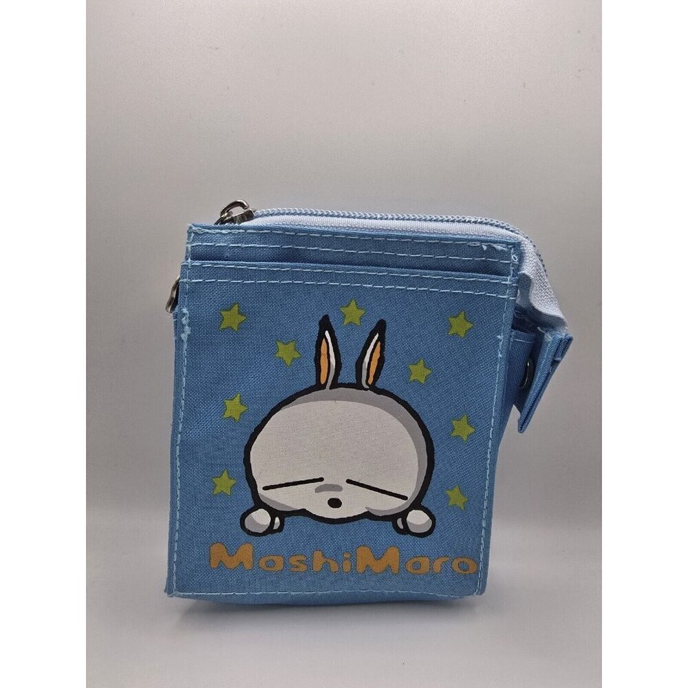 Mashi Maro Mashimaro Anime Japan Blue Coin/ Card Pouch Blue